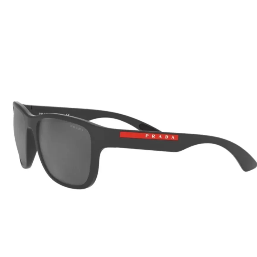 🔥NEW PRADA MEN'S GREY MIRROR BLACK SUNGLASSES